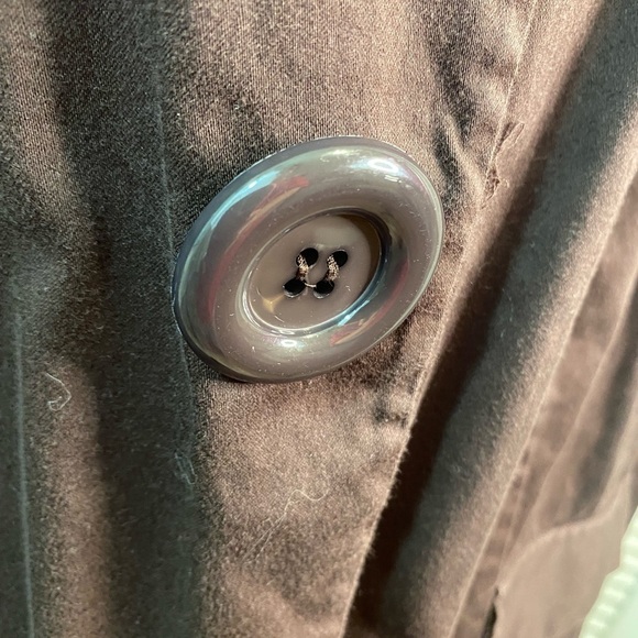 Cato size 18/20 dark brown 3/4 length sleeve stretch comfy chunky buttons cotton - Picture 2 of 7